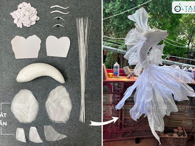 Set phụ kiện tự làm cá chép decor [Có lẻ từng món + Loại đẹp] SET-DIY-02